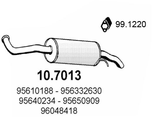 Tłumik końcowy ASSO 10.7013