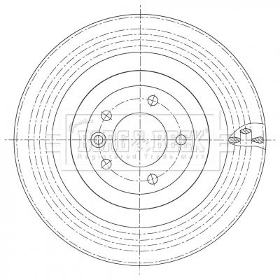 Tarcza hamulcowa BORG & BECK BBD6107S