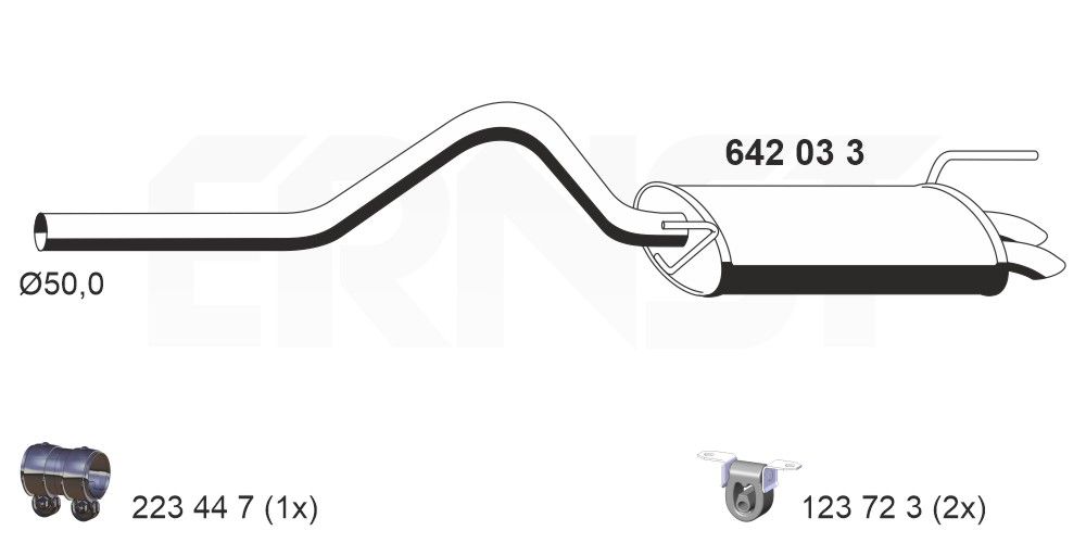 Toba esapament finala ERNST 642033