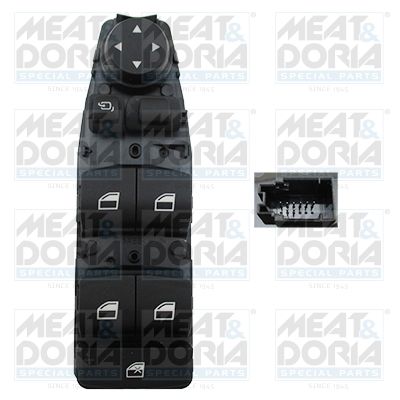 Przełącznik, podnośnik szyby MEAT & DORIA 26006