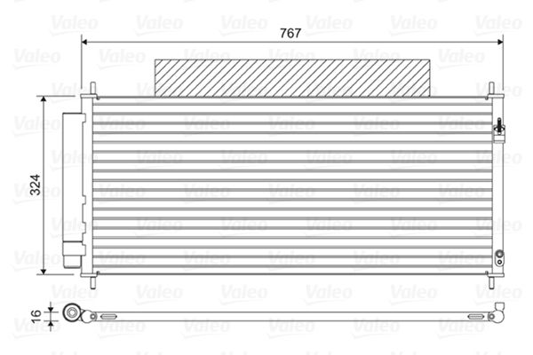 Condensator, climatizare VALEO 814411
