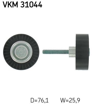 Vratná/vodiaca kladka rebrovaného klinového remeňa SKF VKM 31044