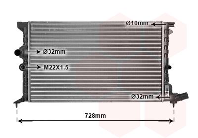 Radiator, racire motor VAN WEZEL 30059755