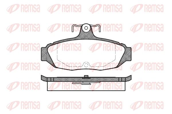 Zestaw klocków hamulcowych, hamulce tarczowe REMSA 0528.00