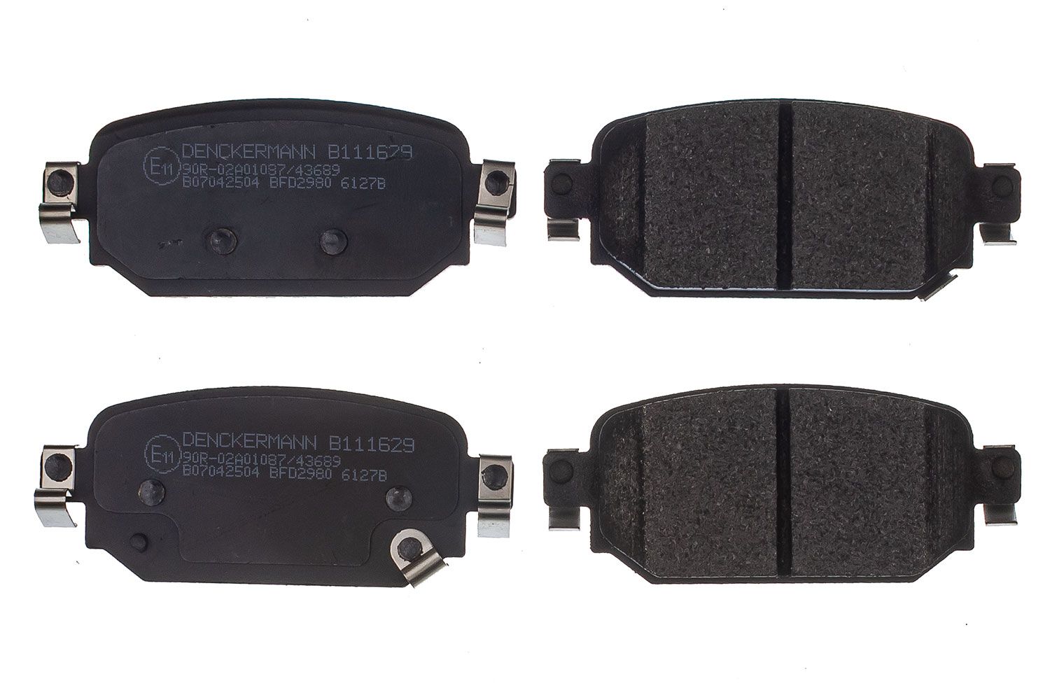 set placute frana,frana disc DENCKERMANN B111629