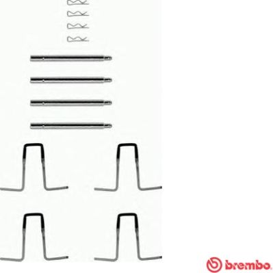 Zestaw akcesoriów, klocki hamulcowe BREMBO A 02 277