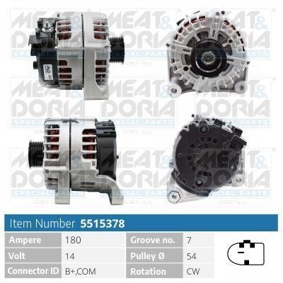 Generator / Alternator MEAT & DORIA 5515378