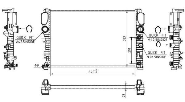 Radiator, racire motor MTR 13054584