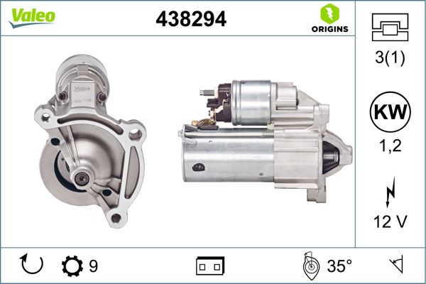 Rozrusznik VALEO 438294