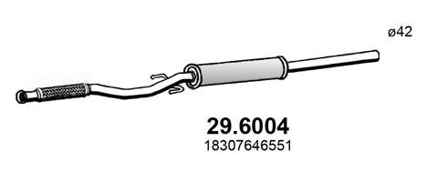 Tłumik środkowy ASSO 29.6004