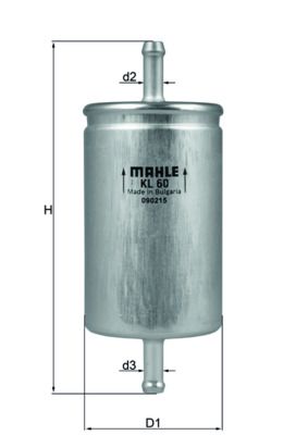Palivový filter MAHLE KL 60