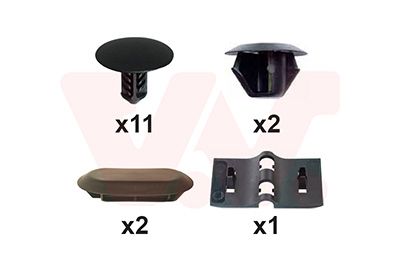 Set montaj, capota motor VAN WEZEL 1557797