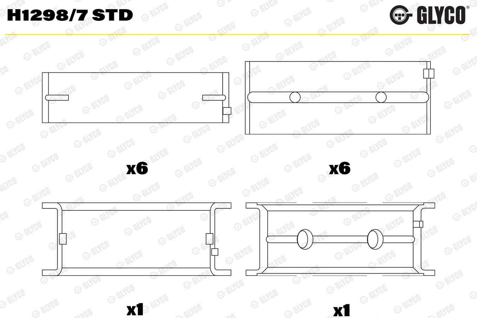 Cuzinet arbore cotit GLYCO H1298/7 STD