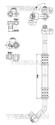 Przewód wysokiego/niskiego ciśnienia, klimatyzacja TRISCAN 901023004