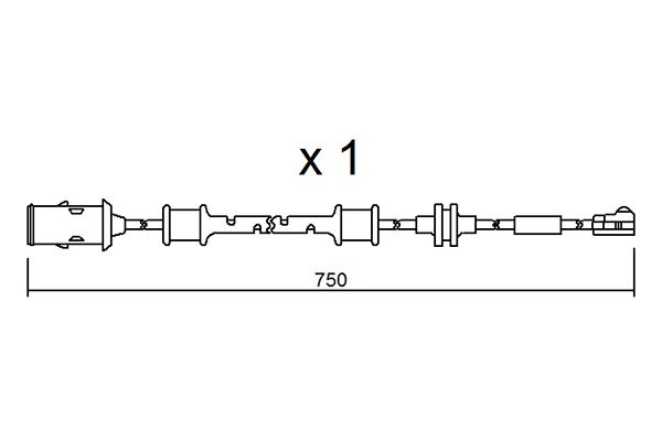 Styk ostrzegawczy, zużycie okładzin hamulcowych AISIN BPOPK-9319