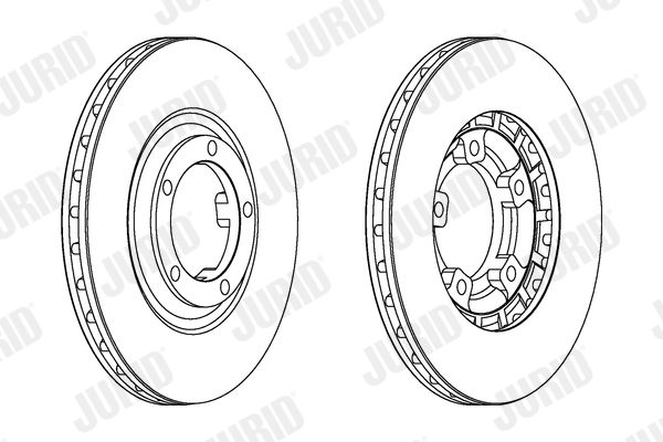 Tarcza hamulcowa JURID 561580JC
