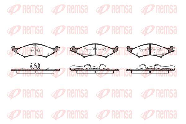 Zestaw klocków hamulcowych, hamulce tarczowe KAWE 0527 00