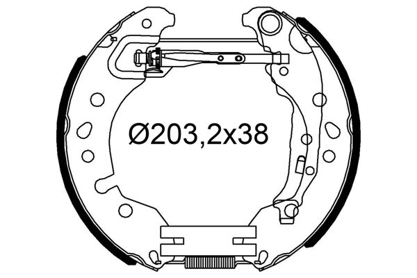 Zestaw szczęk hamulcowych VALEO 554946