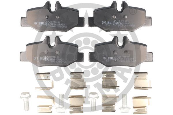 Zestaw klocków hamulcowych, hamulce tarczowe OPTIMAL BP-12244