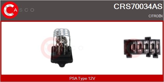 Odpor, vnitřní tlakový ventilátor CASCO CRS70034AS
