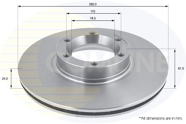 Tarcza hamulcowa COMLINE ADC0263V