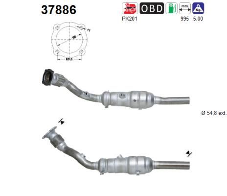Katalizator AS 1J0254501FX