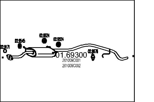 Toba esapament finala MTS 01.69300