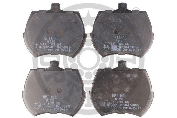 Zestaw klocków hamulcowych, hamulce tarczowe OPTIMAL BP-06120