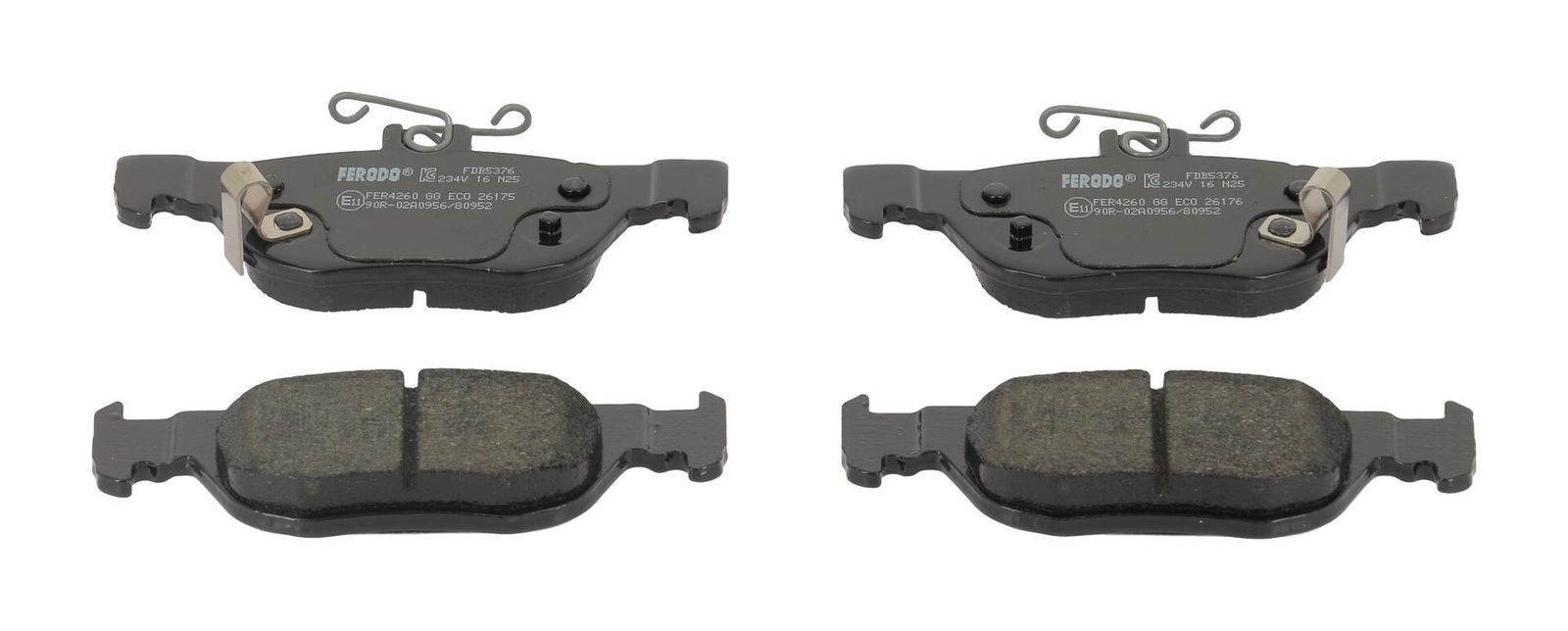 set placute frana,frana disc FERODO PREMIER ECO FRICTION FDB5376
