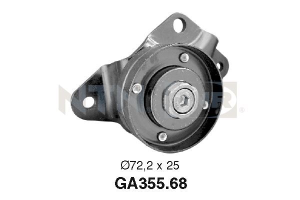 Rolka napinacza, pasek klinowy wielorowkowy SNR GA355.68