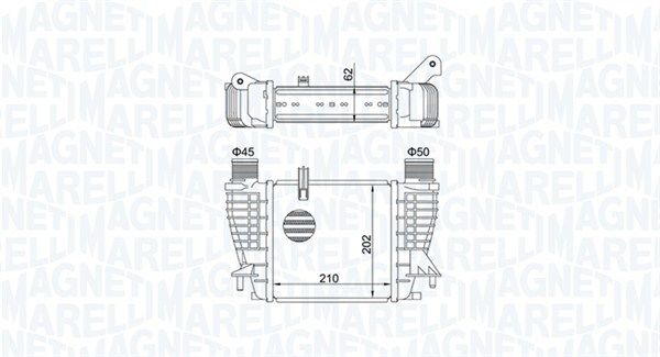 Chłodnica powietrza doładowującego MAGNETI MARELLI 351319204710