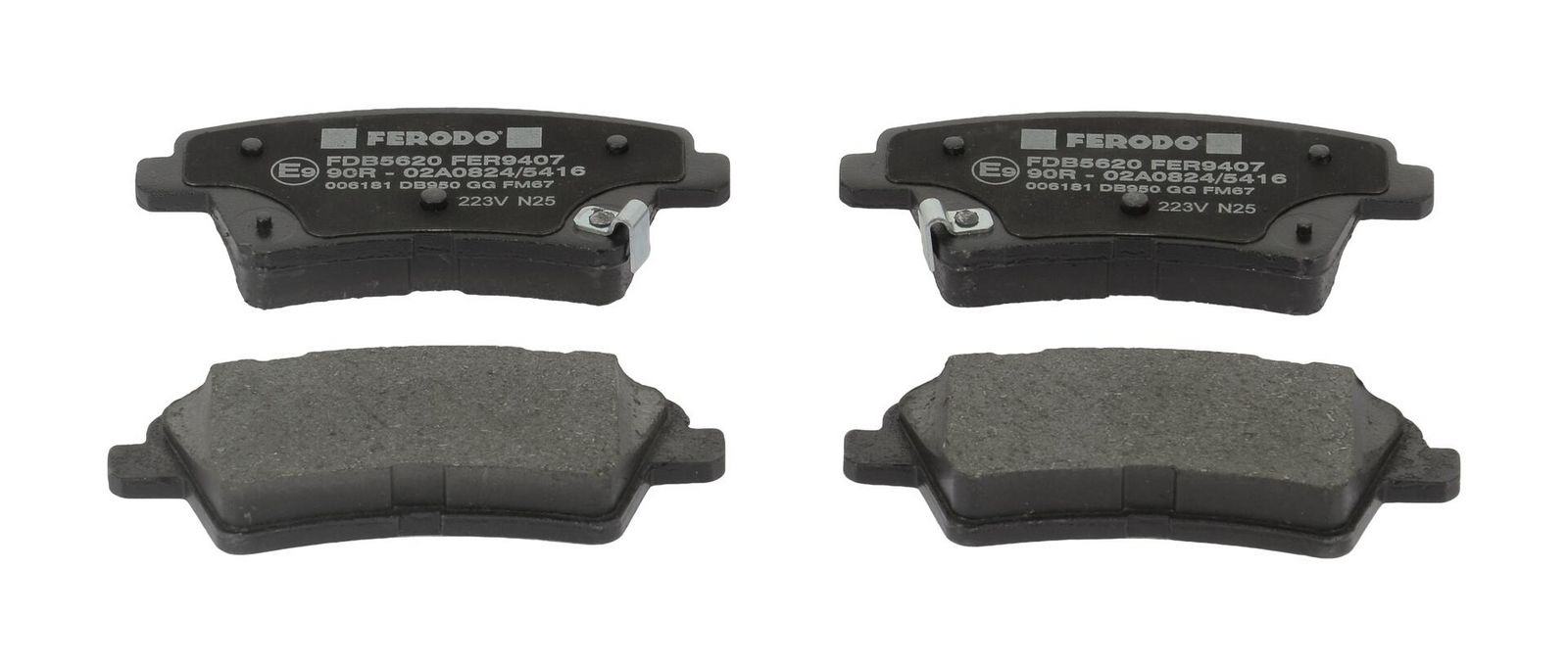 set placute frana,frana disc FERODO PREMIER ECO FRICTION FDB5620