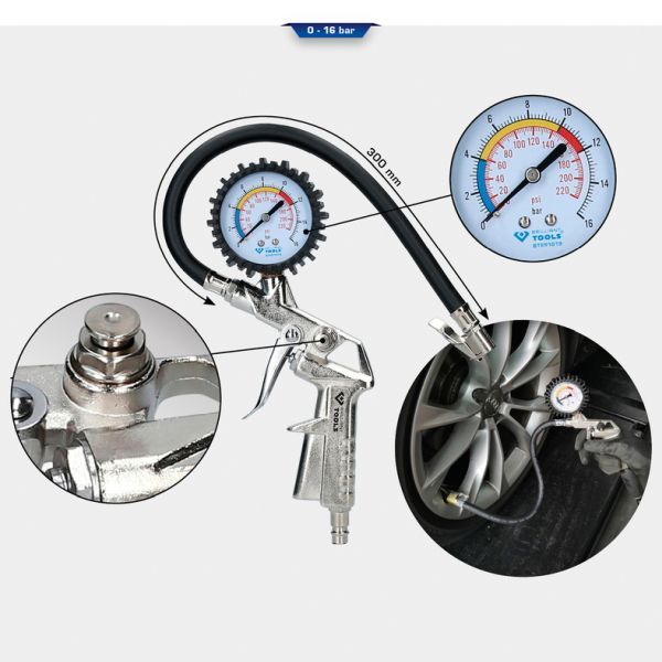 Aparat de verificat/incarcat presiune aer roti KS TOOLS BT691019