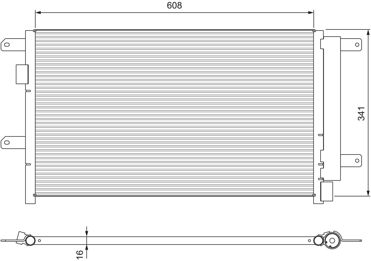 Condensator, climatizare VALEO 815089
