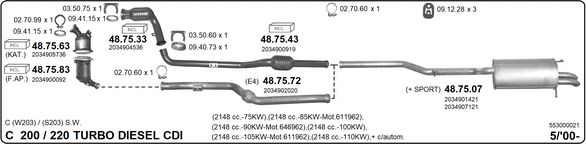 Układ wydechowy IMASAF 553000021