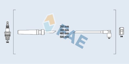 Set cablaj aprindere FAE 83564
