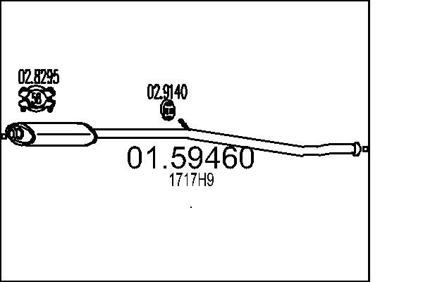 Levně Střední tlumič výfuku MTS 01.59460