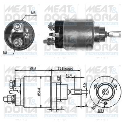 Włącznik elektromagnetyczny, rozrusznik MEAT & DORIA 46074