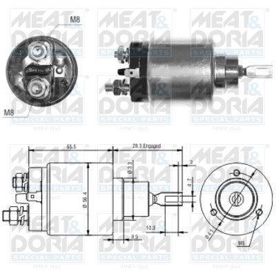 Włącznik elektromagnetyczny, rozrusznik MEAT & DORIA 46032