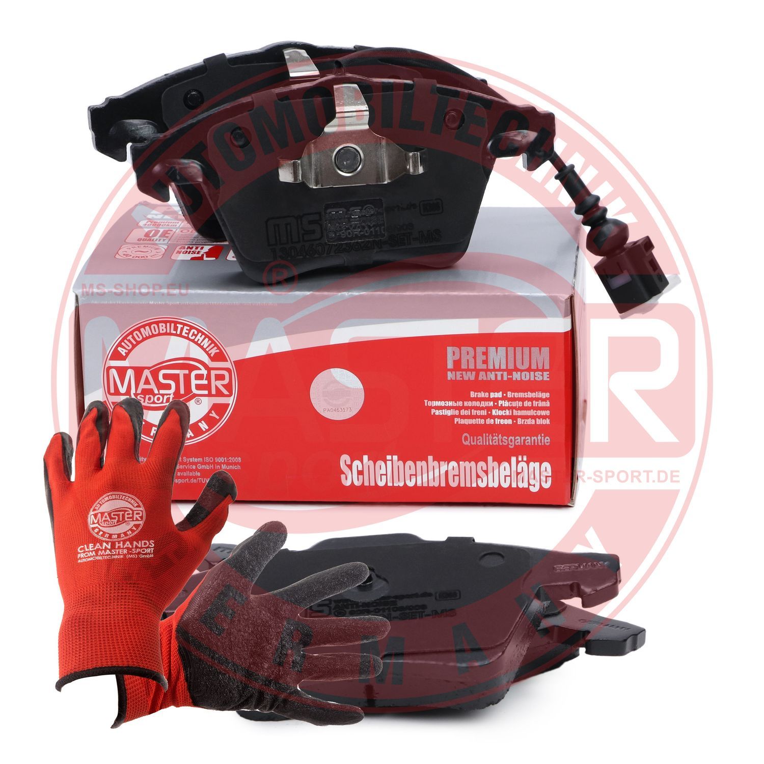 Zestaw klocków hamulcowych, hamulce tarczowe MASTER-SPORT GERMANY 13046072362N-SET-MSP