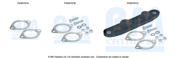 Set montare, toba de esapament BM CATALYSTS FK50191B