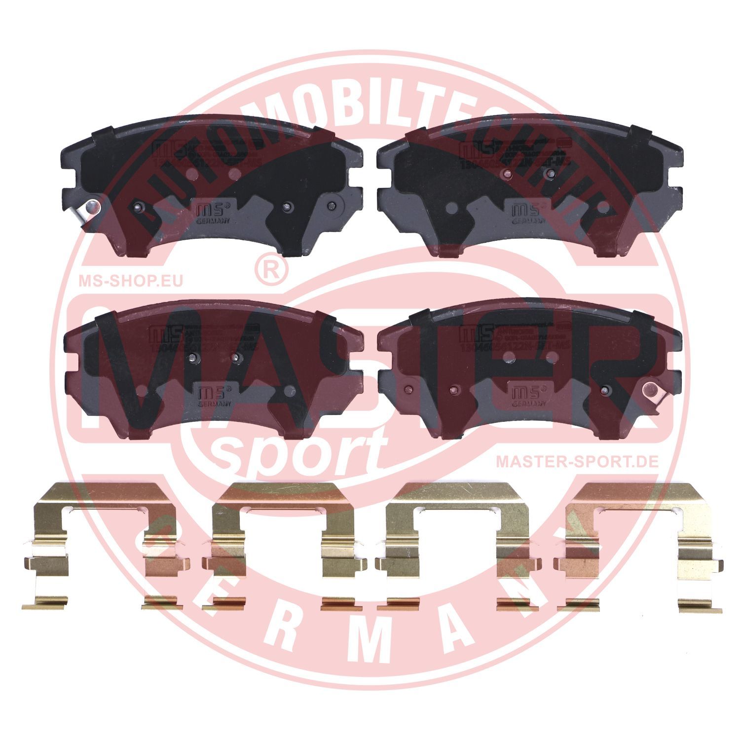 Zestaw klocków hamulcowych, hamulce tarczowe MASTER-SPORT GERMANY 13046056122N-SET-MS