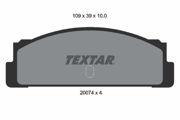 Sada brzdových platničiek kotúčovej brzdy TEXTAR 2007404