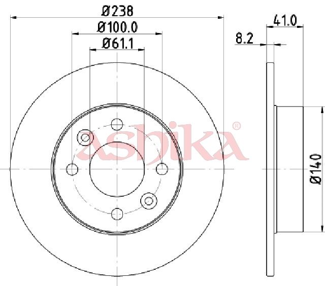 Disc frana ASHIKA 60-00-0700