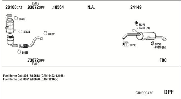 Układ wydechowy WALKER CIK000472