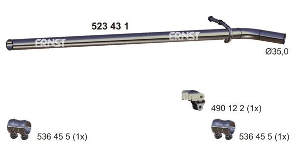 Rura wydechowa ERNST 523431