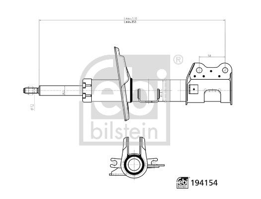 amortizor FEBI BILSTEIN 194154