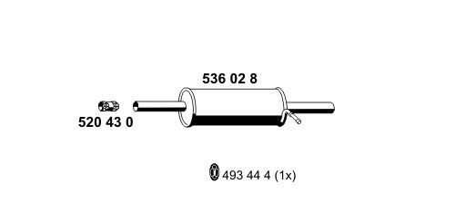 Tłumik końcowy ERNST 536028