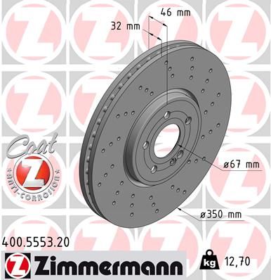 Brzdový kotouč ZIMMERMANN 400.5553.20