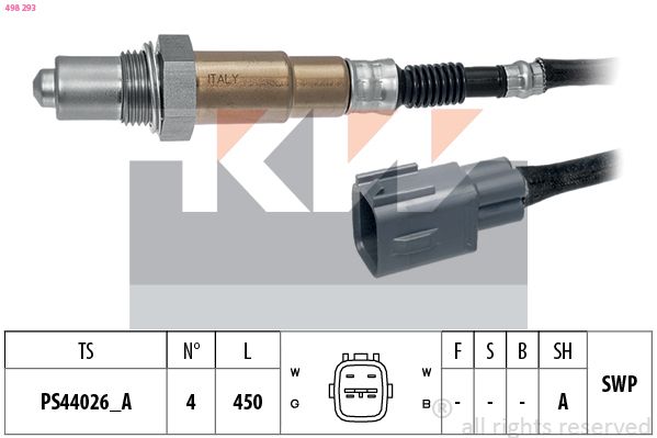Sonda lambda KW 498 293